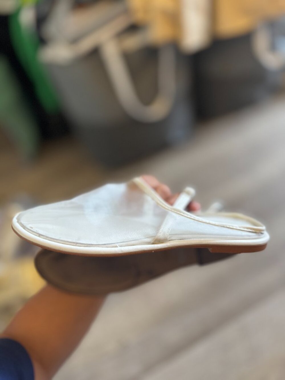 SOLD Zara White Slingback Flats Women’s Size 39 (US 8) GUC - Picture 2 of 3
